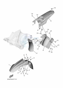 YZ65 (BR86) drawing FENDER