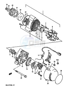 GSX-R1100 (K-L) drawing ALTERNATOR