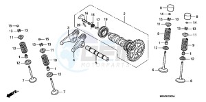 CRF450RC drawing CAMSHAFT/VALVE