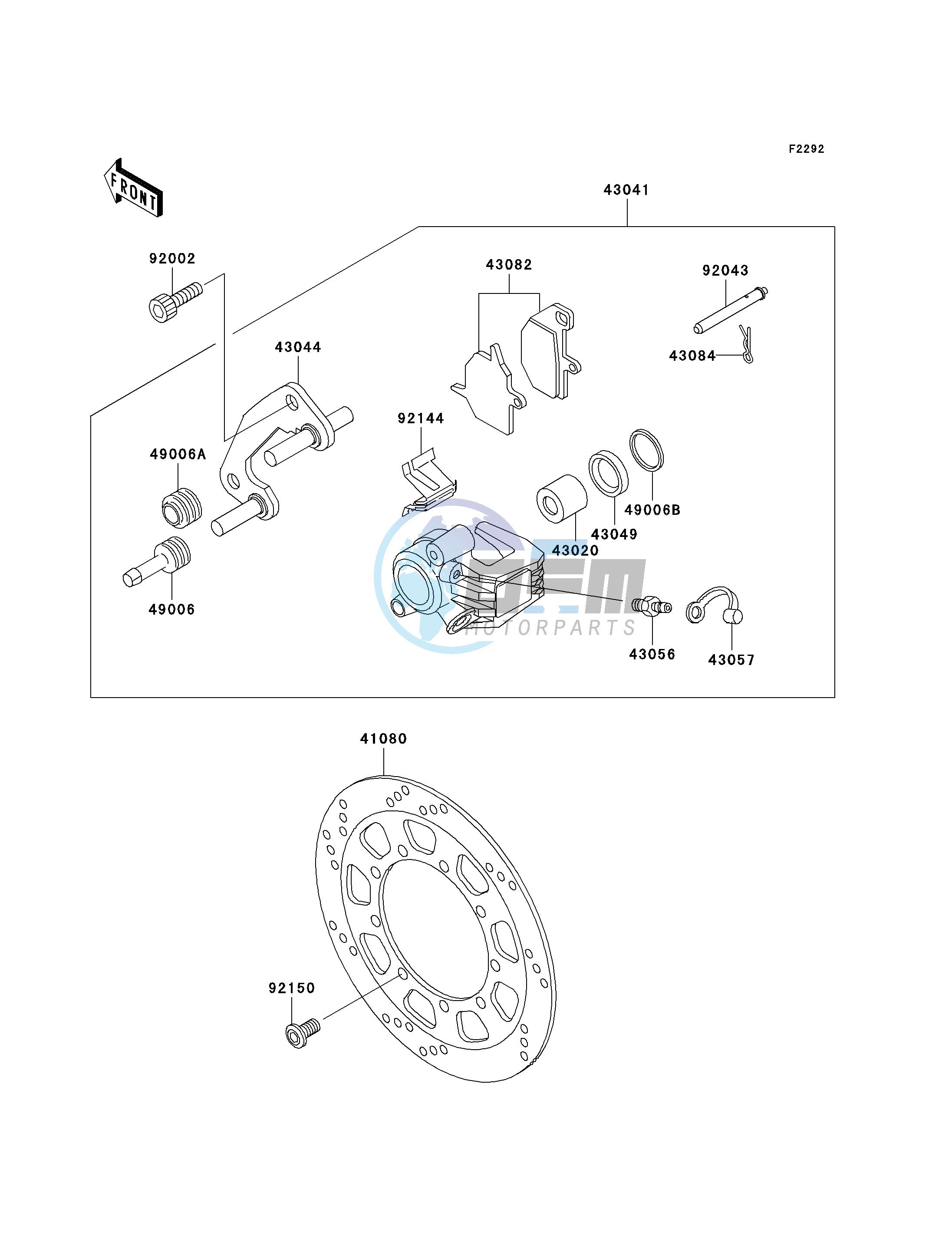 FRONT BRAKE-- A15 - A17- -