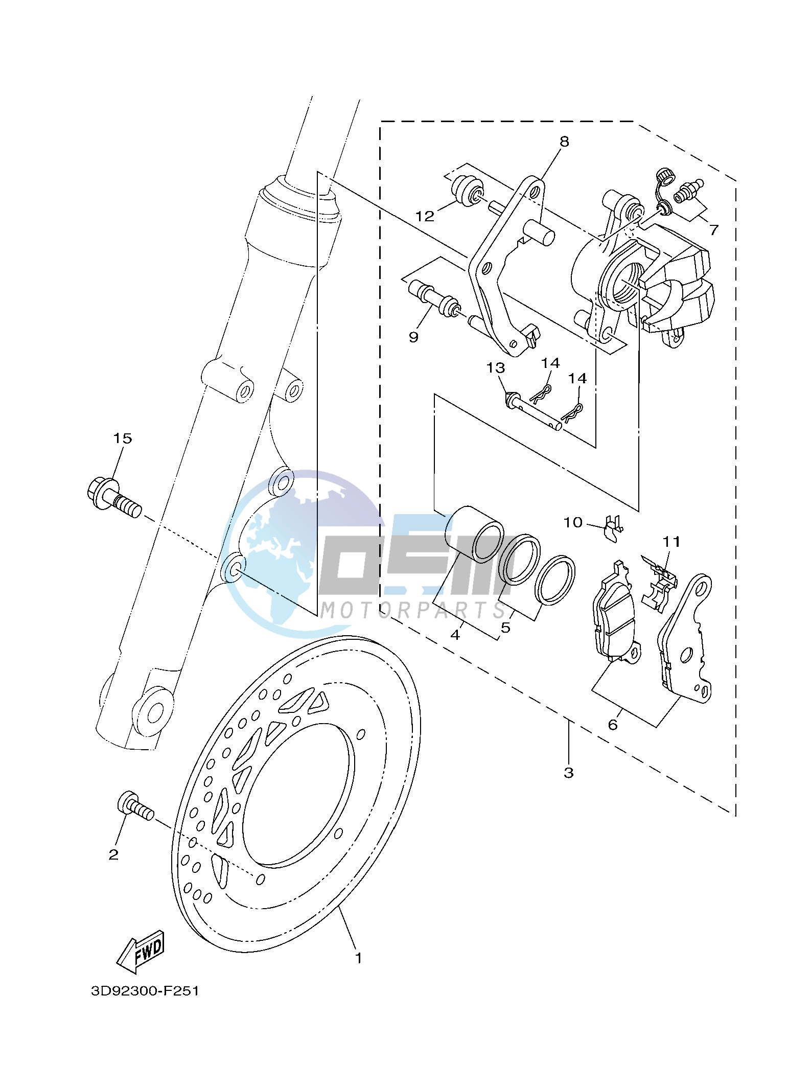 FRONT BRAKE CALIPER