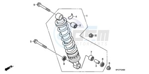 XL125VA E / MKH drawing REAR CUSHION