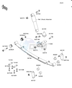 KAF 540 E [MULE 2030] (E1) [MULE 2030] drawing REAR SUSPENSION