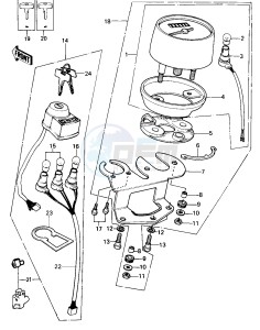 KE 100 A [KE100] (A9-A10) [KE100] drawing METERS_IGNITION SWITCH