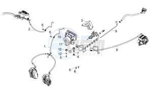 NA 850 Mana GT (AU, CN, EU, GB, IN, JP, K, USA) drawing ABS Brake system