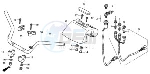 TRX350FE FOURTRAX 350 4X4ES drawing HANDLE PIPE (2)