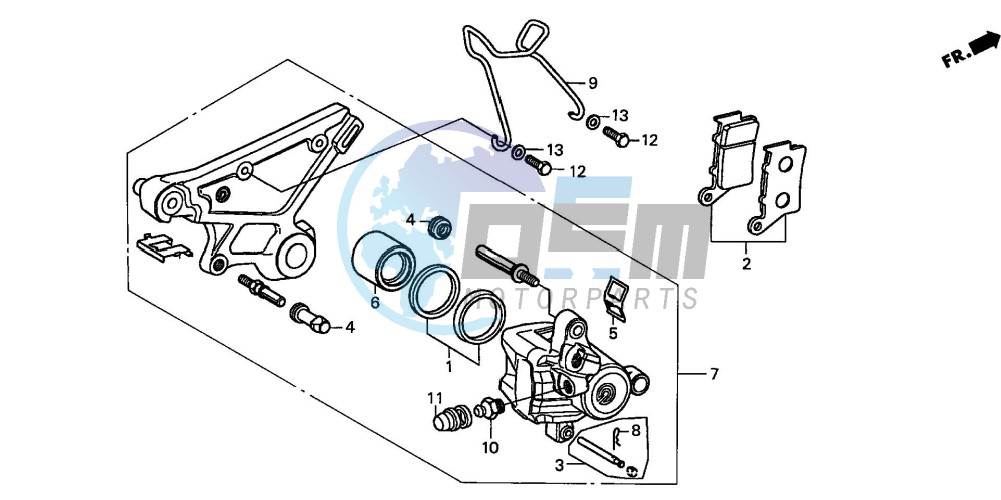 REAR BRAKE CALIPER