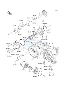 ZR 750 K [Z750S] (K6F) K6F drawing OIL PUMP_OIL FILTER