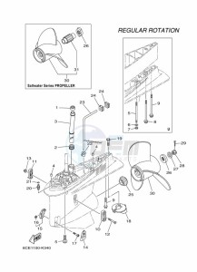 F300BETX drawing PROPELLER-HOUSING-AND-TRANSMISSION-2