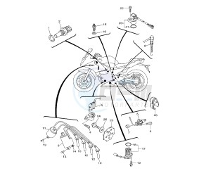 XJ6-S DIVERSION 600 drawing ELECTRICAL 1