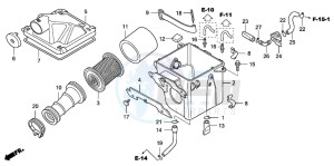 TRX90 SPORTRAX90 drawing AIR CLEANER