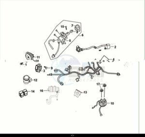 FIDDLE II 50 EFI (AF05W6-EU) (M2) drawing WIRE HARNESS