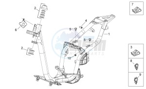 Scarabeo 50 2t e2 net drawing Frame