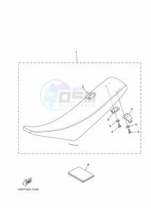 YZ125 (B0VB) drawing SEAT