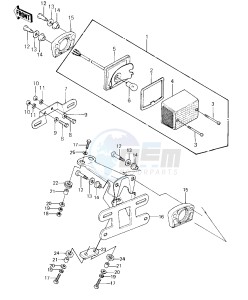 KE 125 A [KE125] (A7-A8) [KE125] drawing TAILLIGHT -- 80-81 A7_A8- -