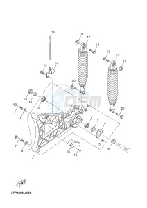 YP250RA EVOLIS 250 ABS (1YS8) drawing REAR ARM & SUSPENSION