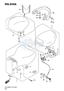 GSX-1300R ABS HAYABUSA EU drawing SEAT