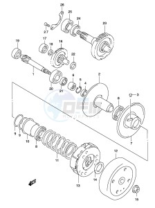 AY50 (P19) katana drawing TRANSMISSION (2) (MODEL AY50W K3 K4)