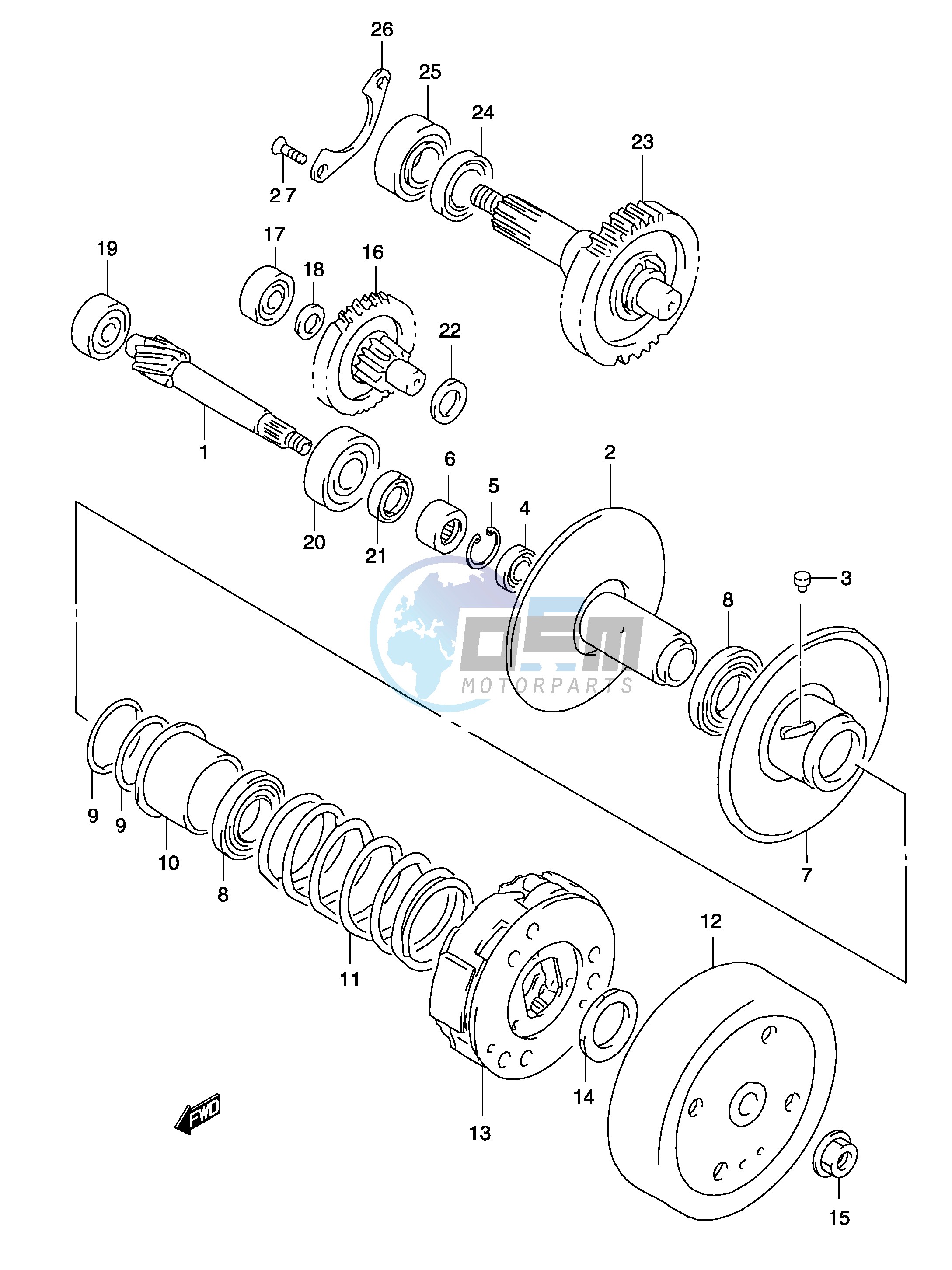 TRANSMISSION (2) (MODEL AY50W K3 K4)