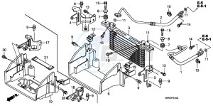 TRX500FPEB drawing OIL COOLER