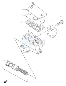 GSX750F (E2) drawing FRONT MASTER CYLINDER