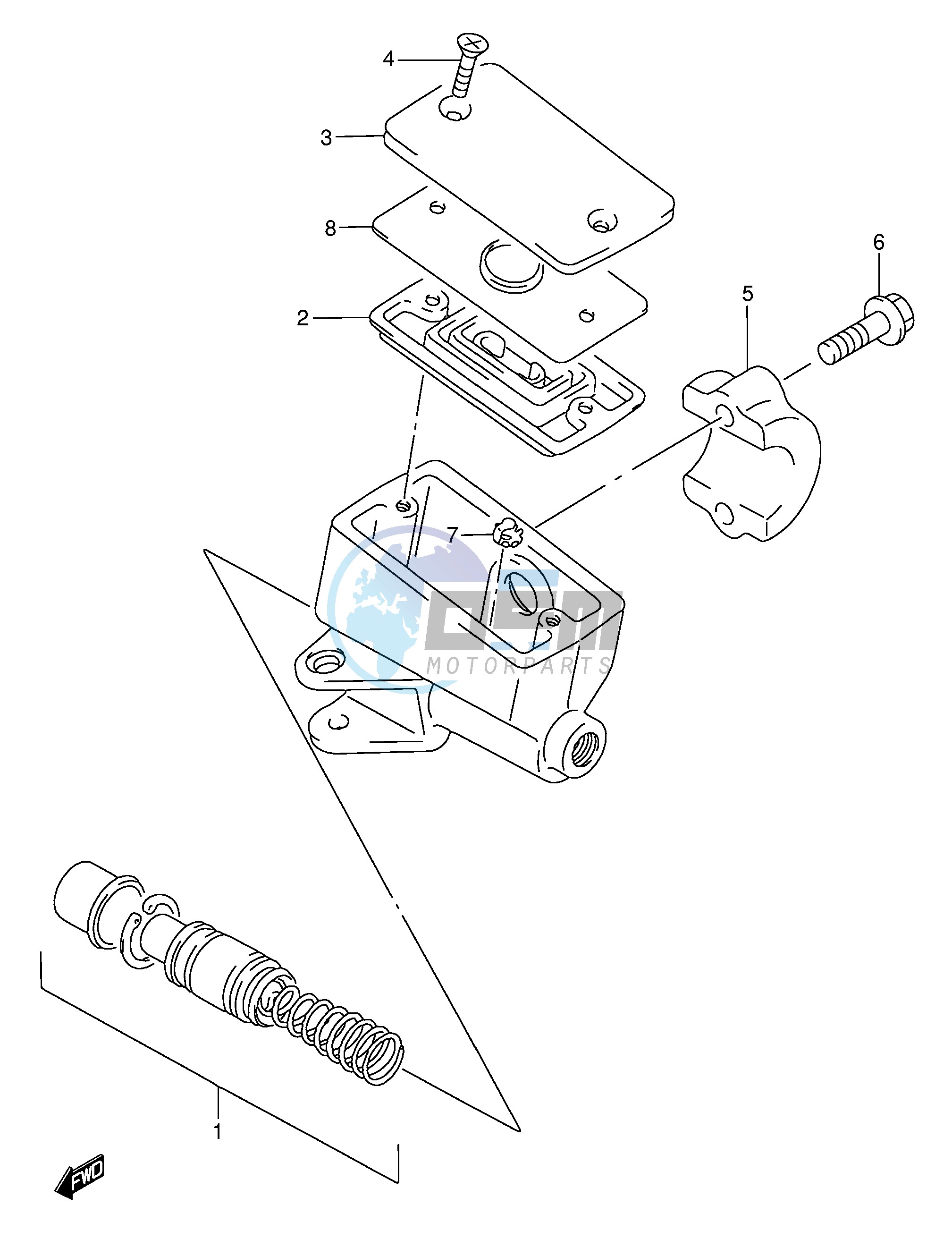 FRONT MASTER CYLINDER