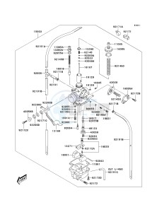 KLX 125 B (B6F) B6F drawing CARBURETOR