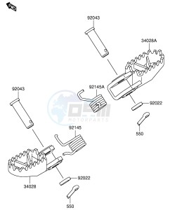 RM65 (E21) drawing FOOTREST