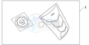 CBR1000RR9 Australia - (U / MK) drawing TANKPAD / FUEL LID COVER