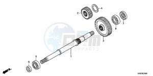 TRX500FMD TRX500FM Europe Direct - (ED) drawing FINAL SHAFT