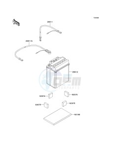 KVF 360 C [PRAIRIE 360 4X4 HARDWOODS GREEN HD] (C6F-C9F) C8F drawing OPTIONAL PARTS-- BATTERY- --- CN- -