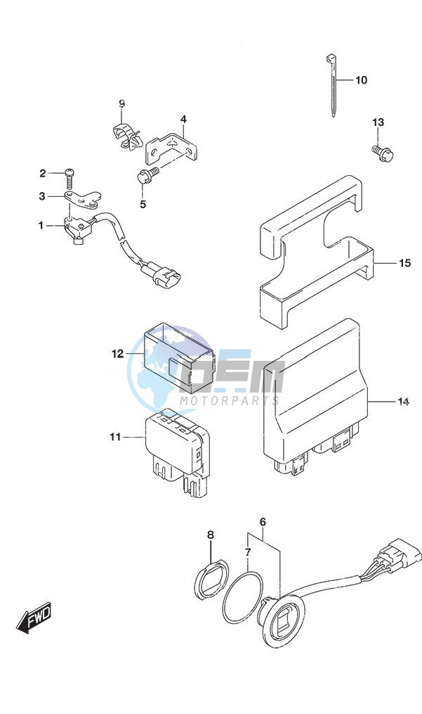 PTT Switch/Engine Control Unit