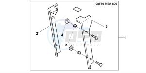 VT750C2 drawing RADIATOR COVER