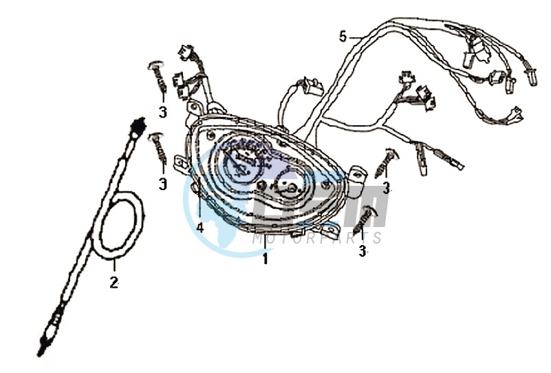 DASHBOARD / SPEEDOMETER CABLE / WIRING HARNASS