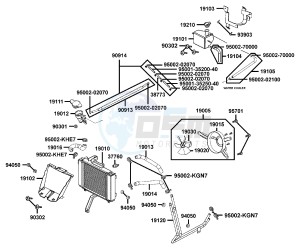 PEOPLE S 300 I drawing Radiator