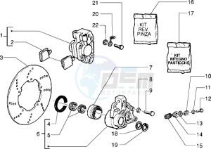 Sfera RST 80 drawing Brake caliper - Brake disc