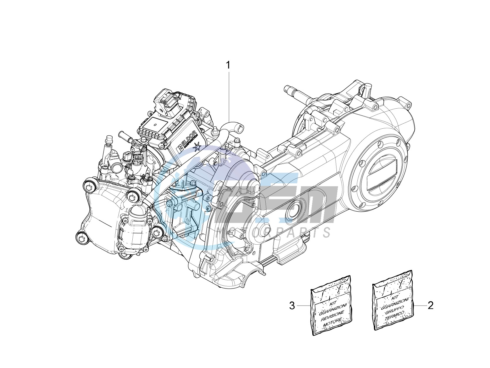 Engine, assembly