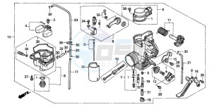 XR600R drawing CARBURETOR