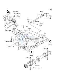 MULE_600 KAF400B8F EU drawing Swingarm