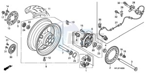 CBR1000RR9 Australia - (U / MME SPC) drawing REAR WHEEL