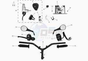 PACIFIC 125 drawing CONTROLS -  STEER