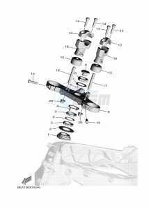 XSR900 MTM890 (BEA7) drawing STEERING