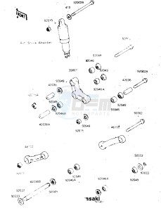 ZX 900 A [NINJA] (A3) NINJA 900 drawing REAR SUSPENSION