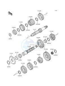 KDX 200 E [KDX200] (E4-E6)) [KDX200] drawing TRANSMISSION