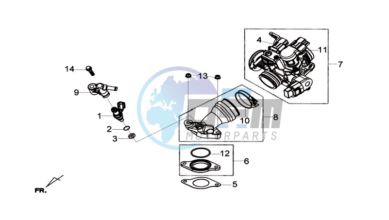 INLET / FUEL INJECTOR / THROTTLE VALVE BODY