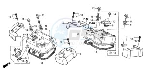 VT750C drawing CYLINDER HEAD COVER