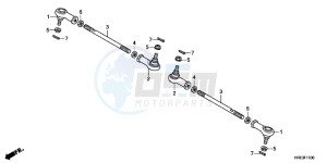 TRX500FMC ED drawing TIE ROD