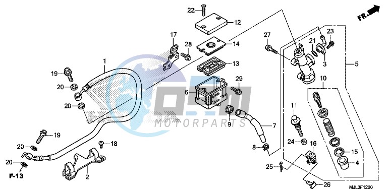 REAR BRAKE MASTER CYLINDER ( NC750X)