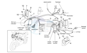 RSV 2 1000 drawing Front electrical system