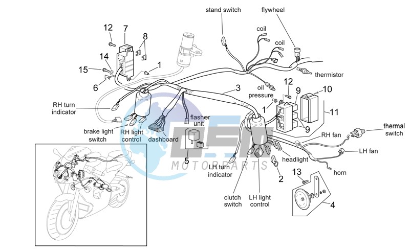 Front electrical system